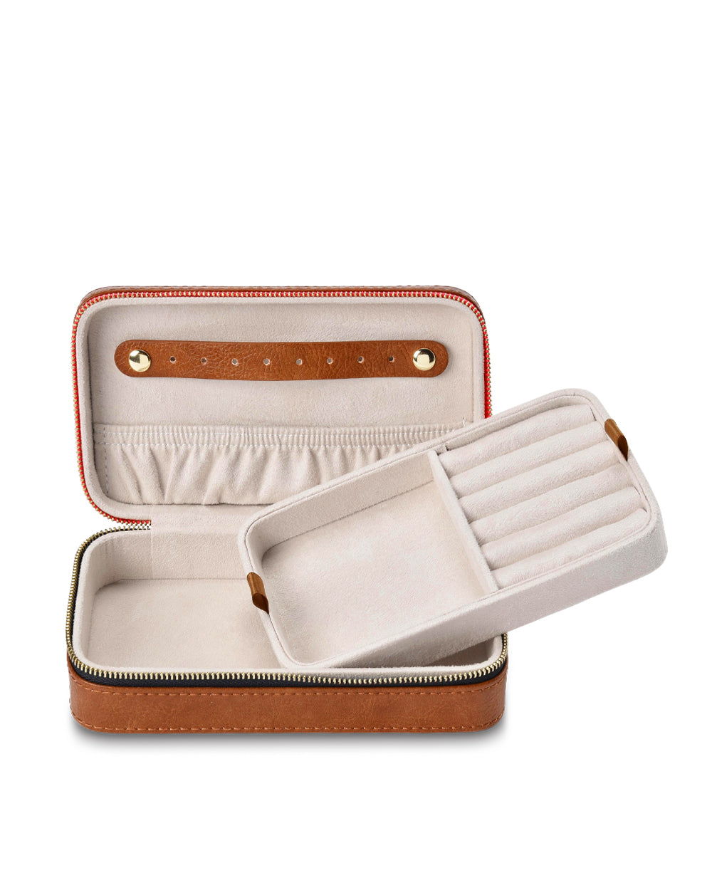 Elms + King | Large Jewellery Case | Tan Pebble - Dutch Hideout