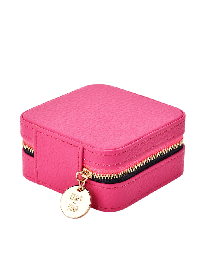 Elms + King | Jewellery Case | Fuchsia