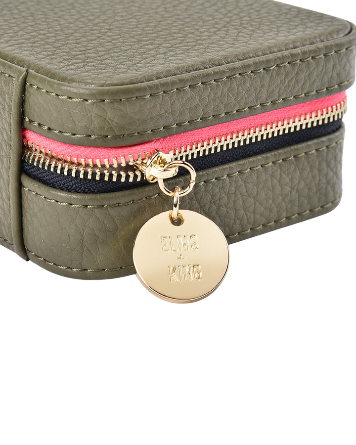 Elms + King | Jewellery Case | Khaki - Dutch Hideout