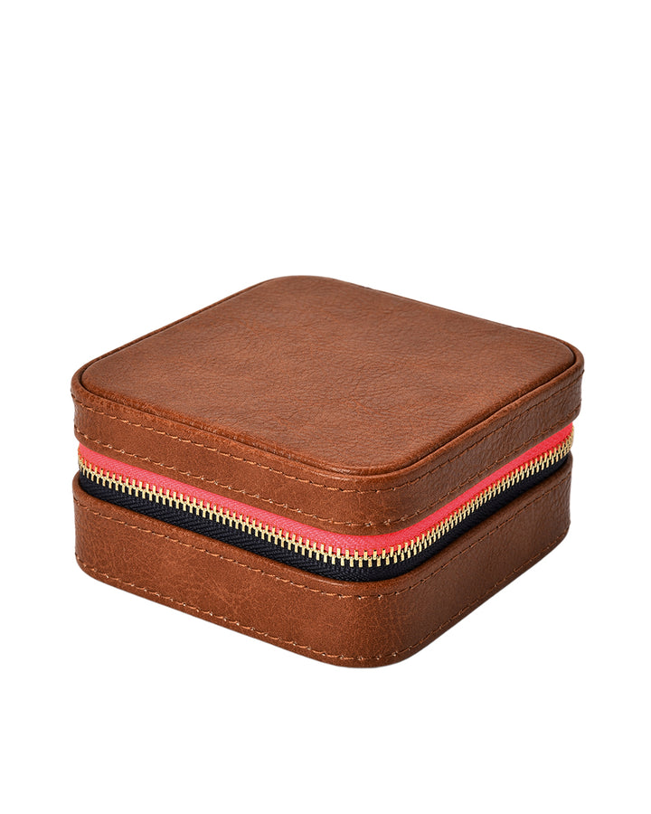 Elms + King | Jewellery Case | Tan Pebble - Dutch Hideout