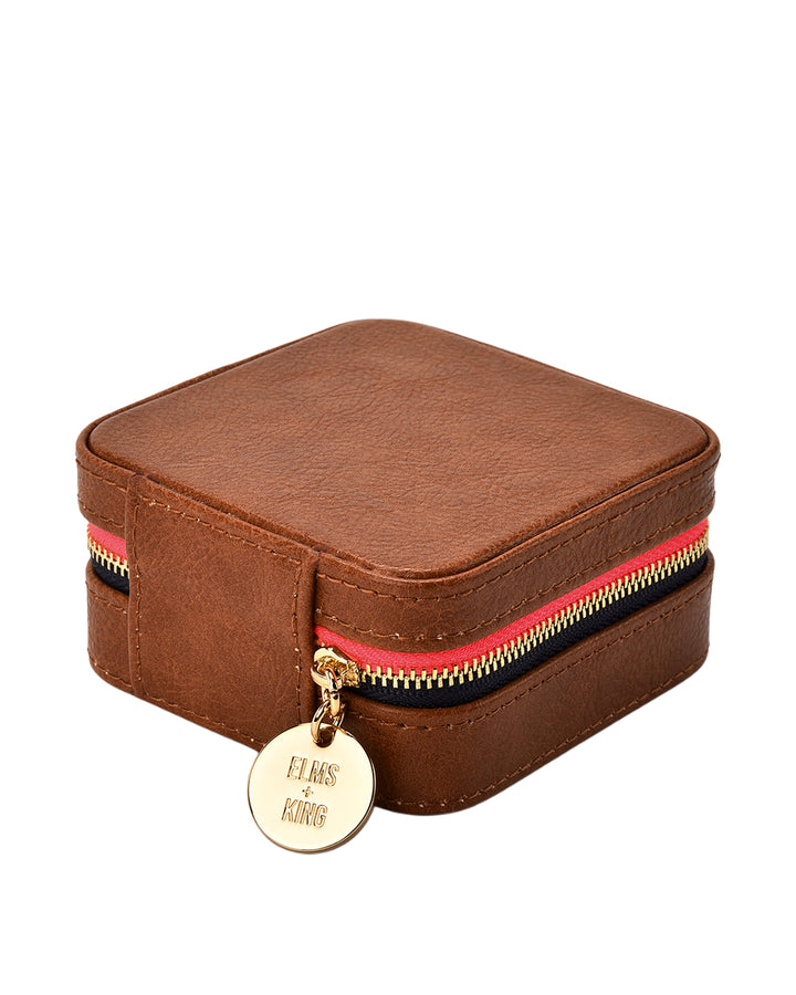 Elms + King | Jewellery Case | Tan Pebble - Dutch Hideout