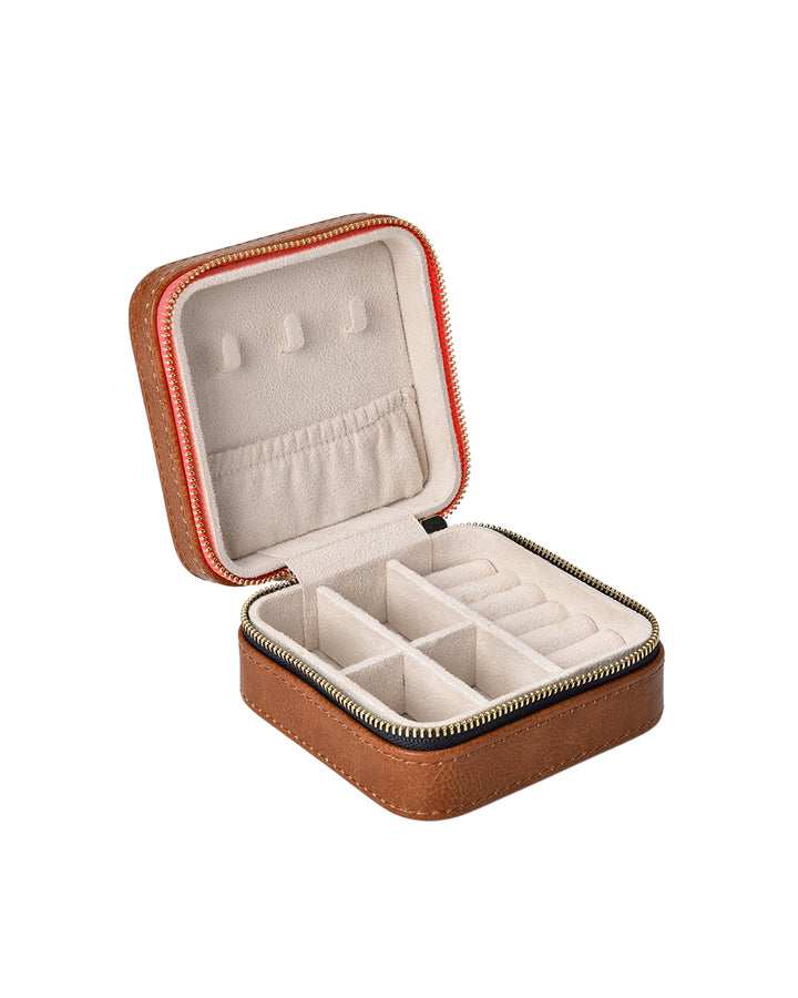 Elms + King | Jewellery Case | Tan Pebble - Dutch Hideout