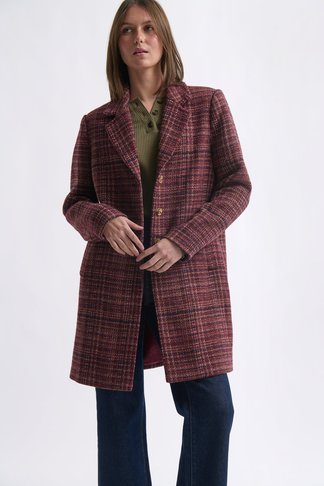 Kireina | Erica Coat | Speckled Pink - Dutch Hideout