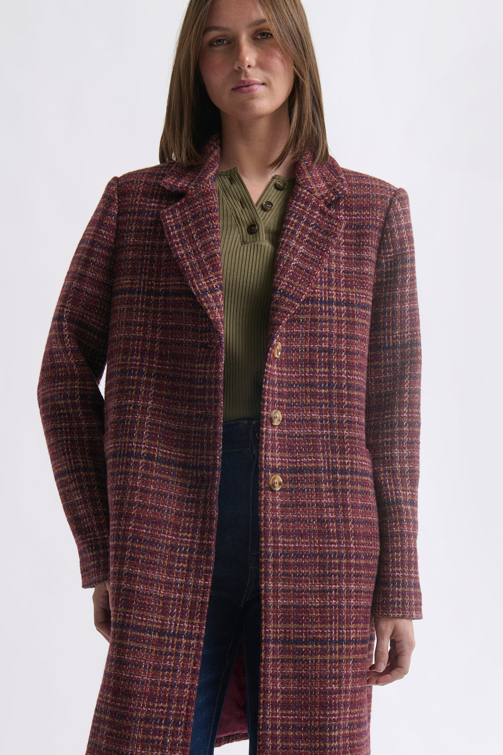 Kireina | Erica Coat | Speckled Pink - Dutch Hideout