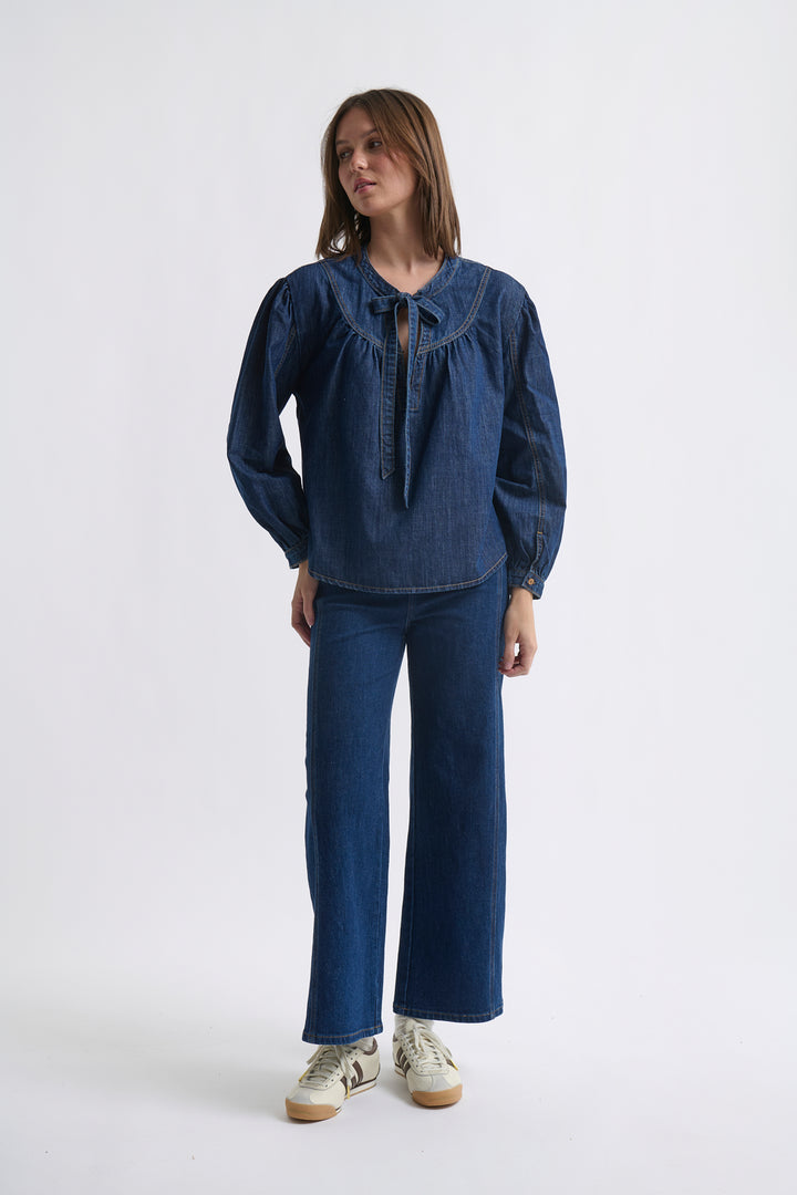 Kireina | Kelly Shirt | Palisade Blue - Dutch Hideout