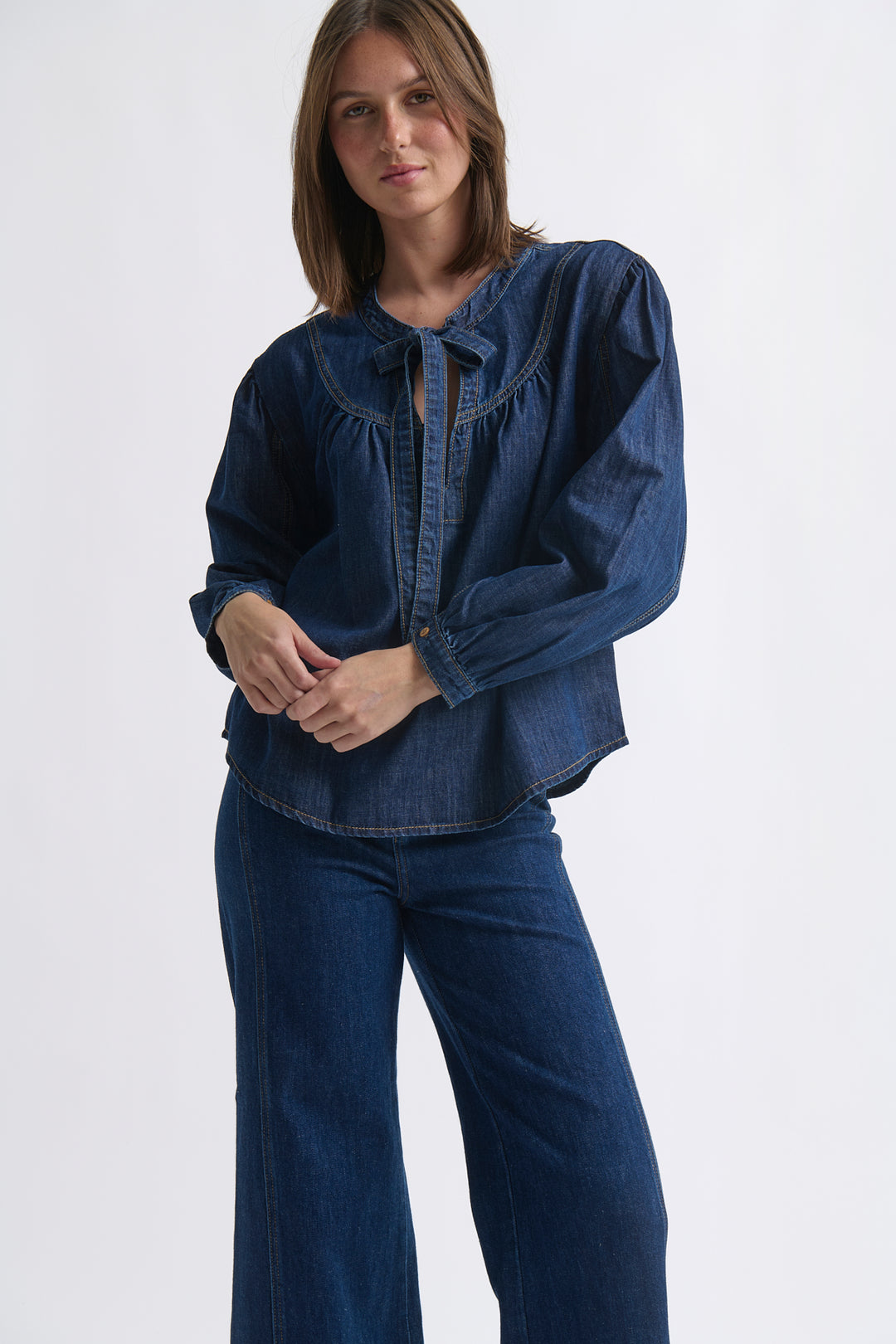 Kireina | Kelly Shirt | Palisade Blue - Dutch Hideout