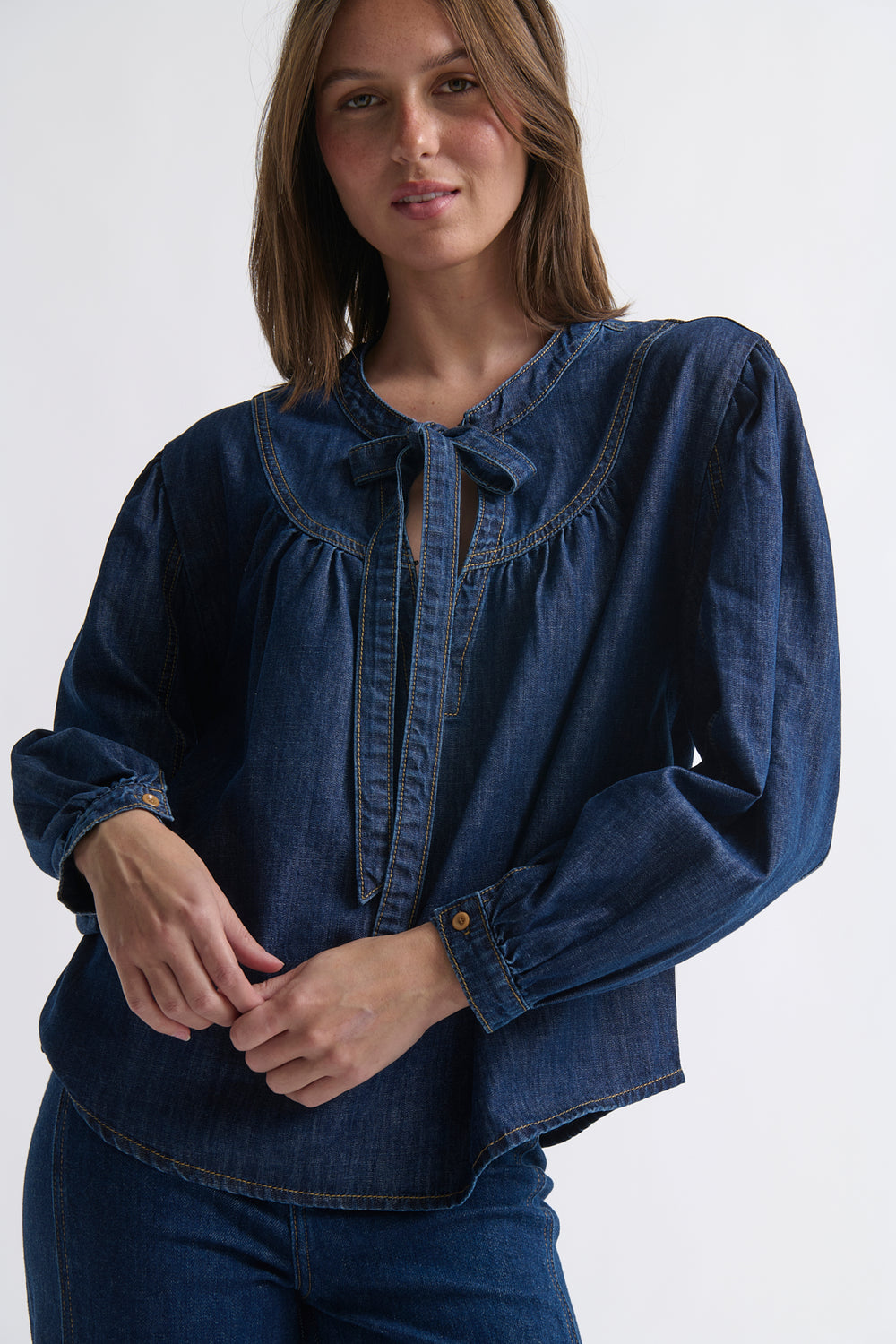 Kireina | Kelly Shirt | Palisade Blue - Dutch Hideout