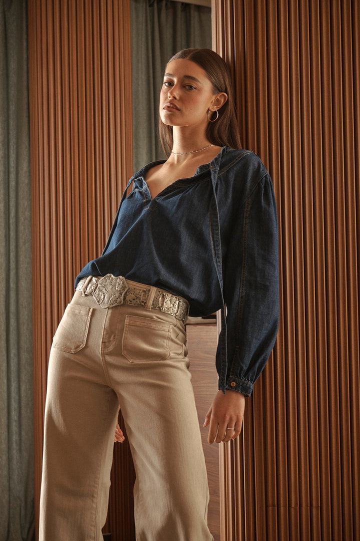 Kireina | Kelly Shirt | Palisade Blue - Dutch Hideout