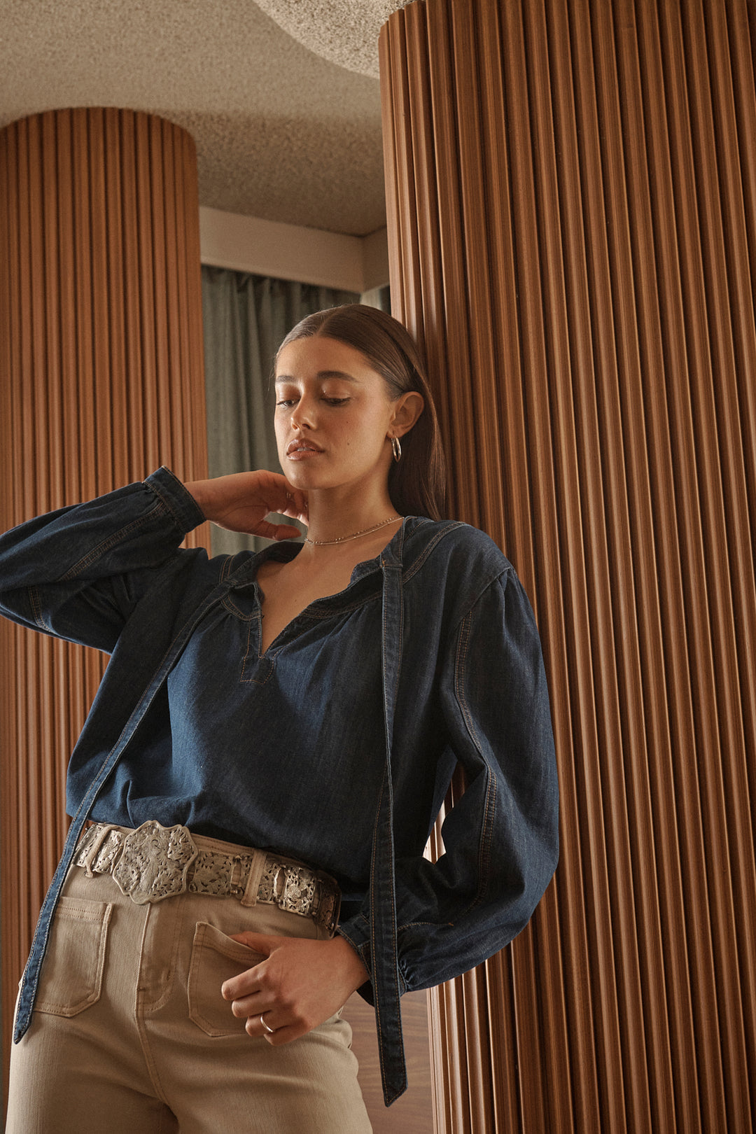 Kireina | Kelly Shirt | Palisade Blue - Dutch Hideout