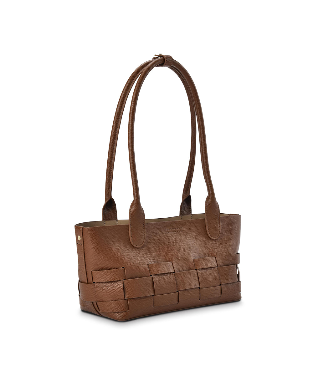 Elms + King | Kenley East-West Bag | Tan Saffiano - Dutch Hideout