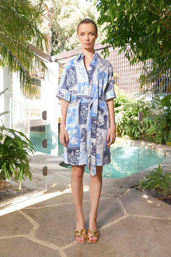The Dreamer Label | Kiara Botanical Dress | Denim
