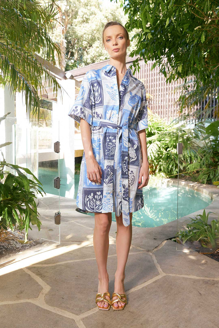 The Dreamer Label | Kiara Botanical Dress | Denim