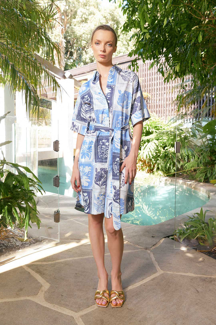 The Dreamer Label | Kiara Botanical Dress | Denim