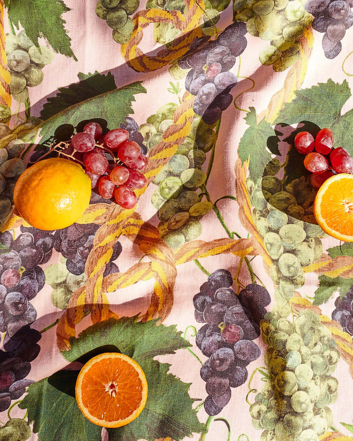 Kip & Co | The Vine Round Linen Tablecloth