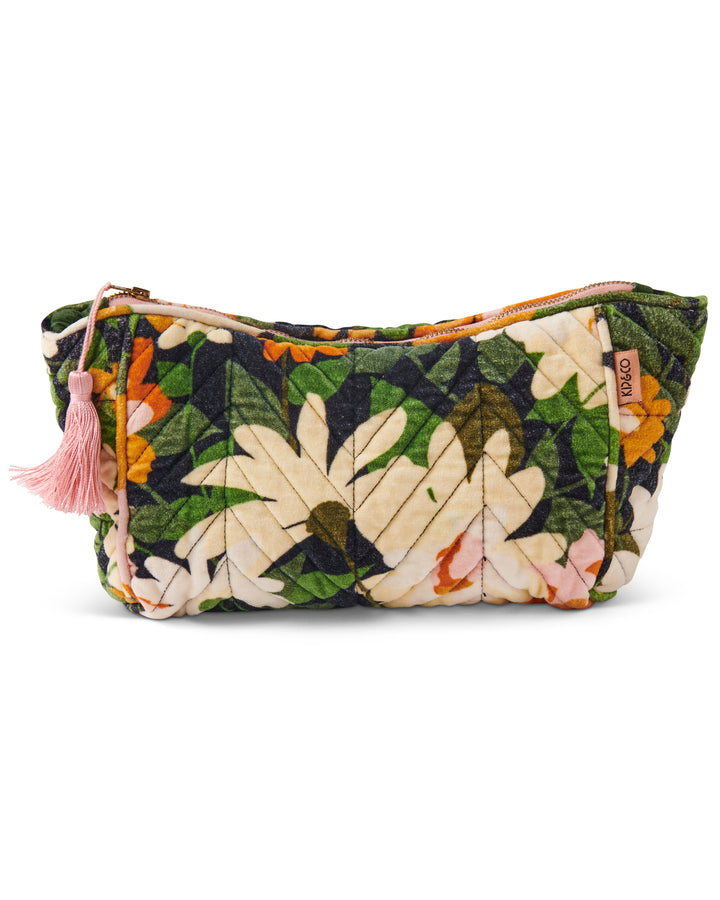 Kip & Co | Floral Velvet Toiletry Bag