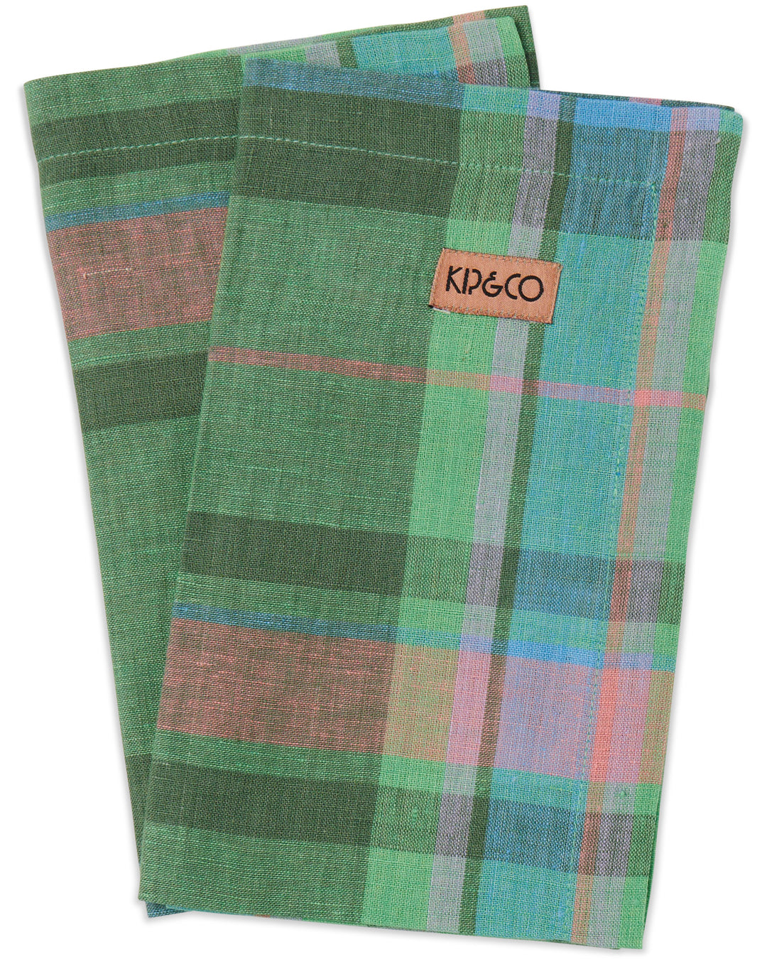 Kip & Co | Jewel of the Nile Tartan Linen 4P Napkin Set