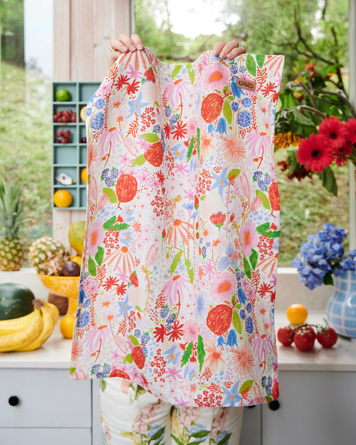 Kip & Co | Meandering Meadow Linen Tea Towel One Size