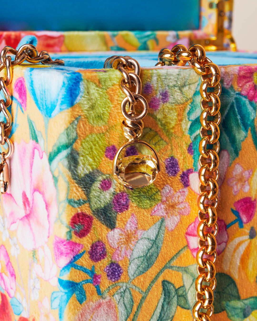 Kip & Co | Abundance Marigold Large Velvet Jewellery Box