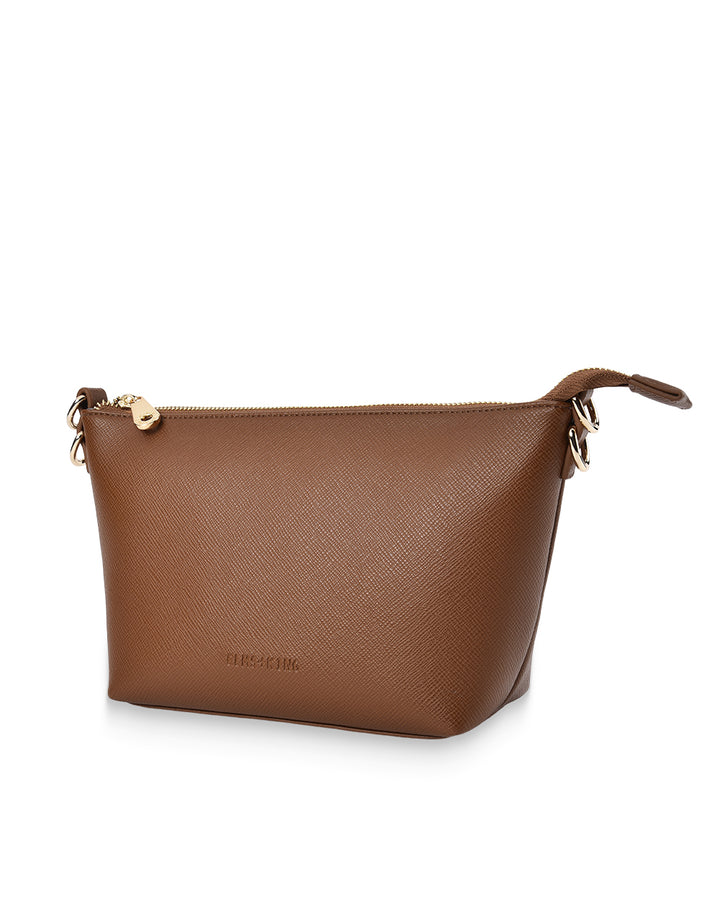 Elms + King | Leyton CrossBody | Tan Saffiano - Dutch Hideout