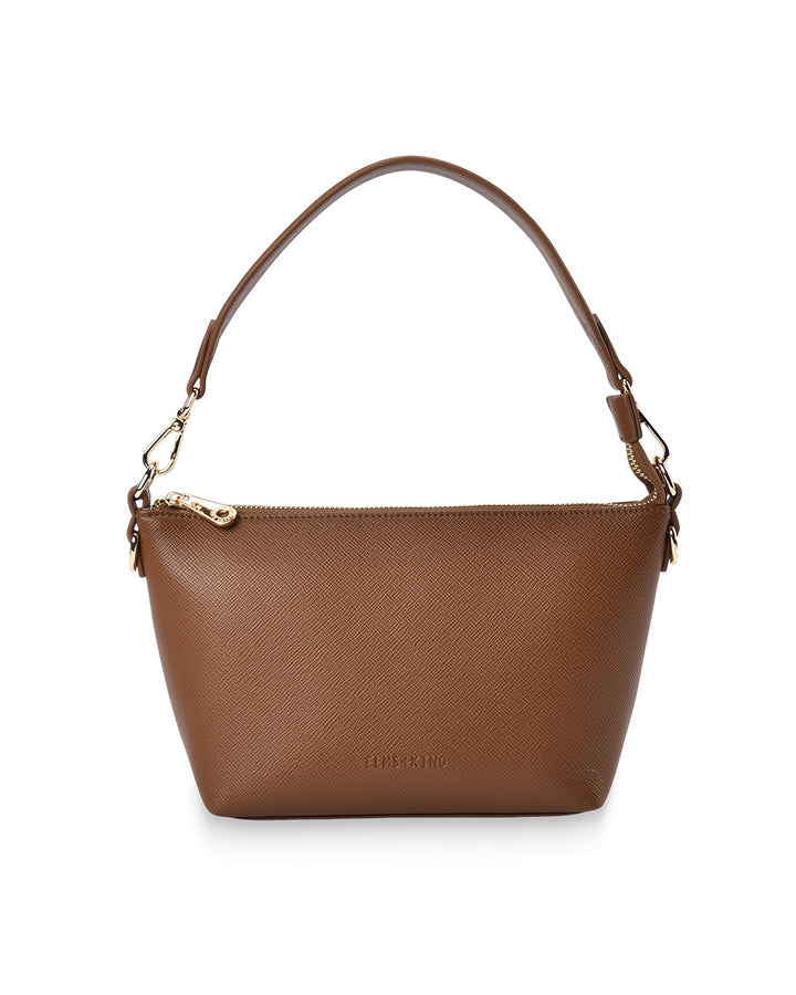 Elms + King | Leyton CrossBody | Tan Saffiano - Dutch Hideout