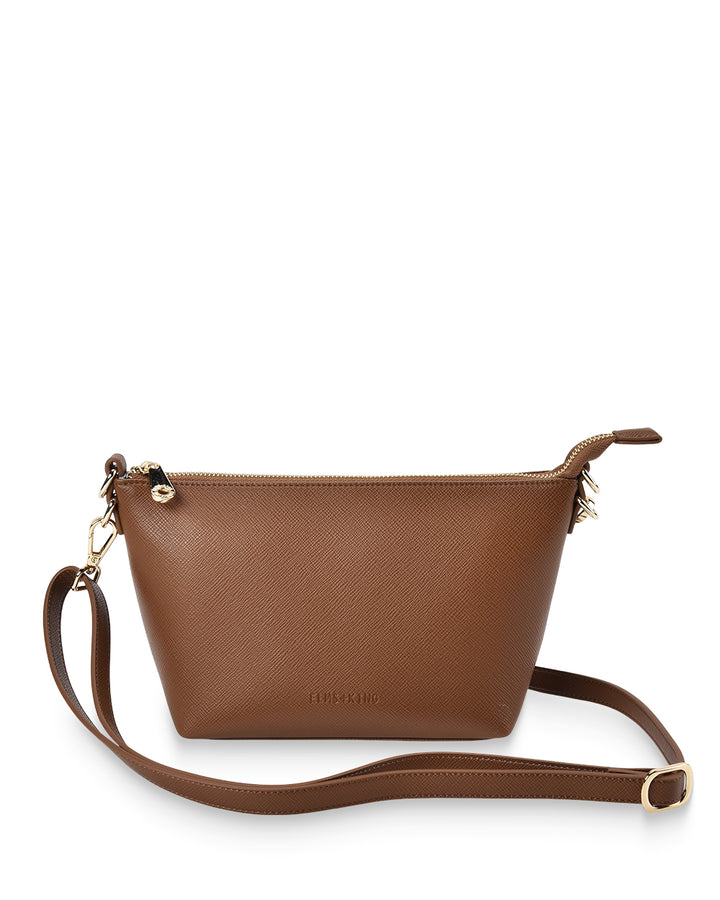 Elms + King | Leyton CrossBody | Tan Saffiano - Dutch Hideout