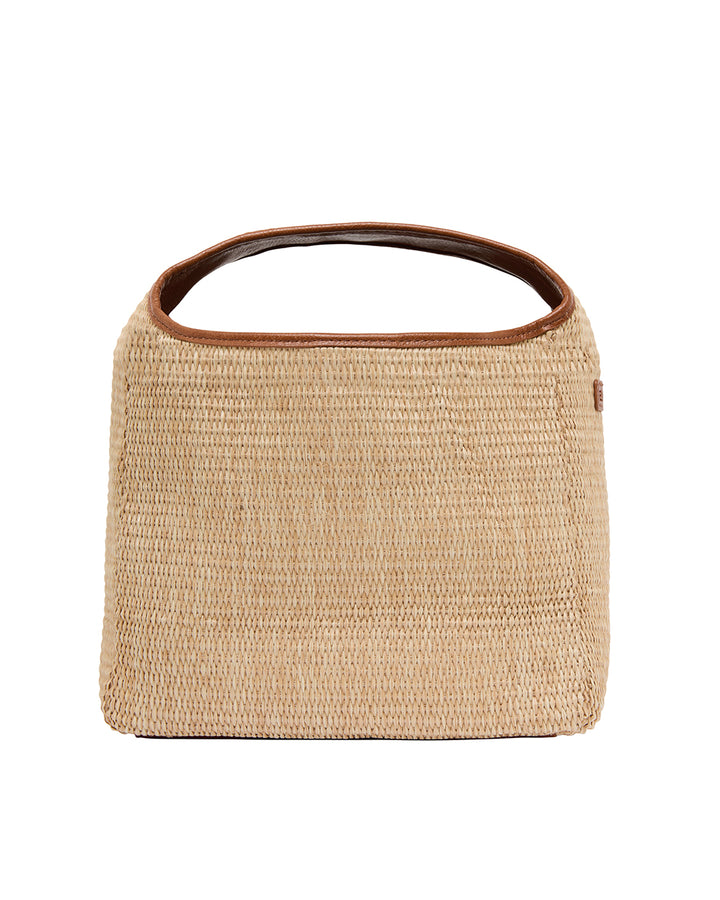 Elms + King | Linton Crossbody Large | Tan / Natural Weave