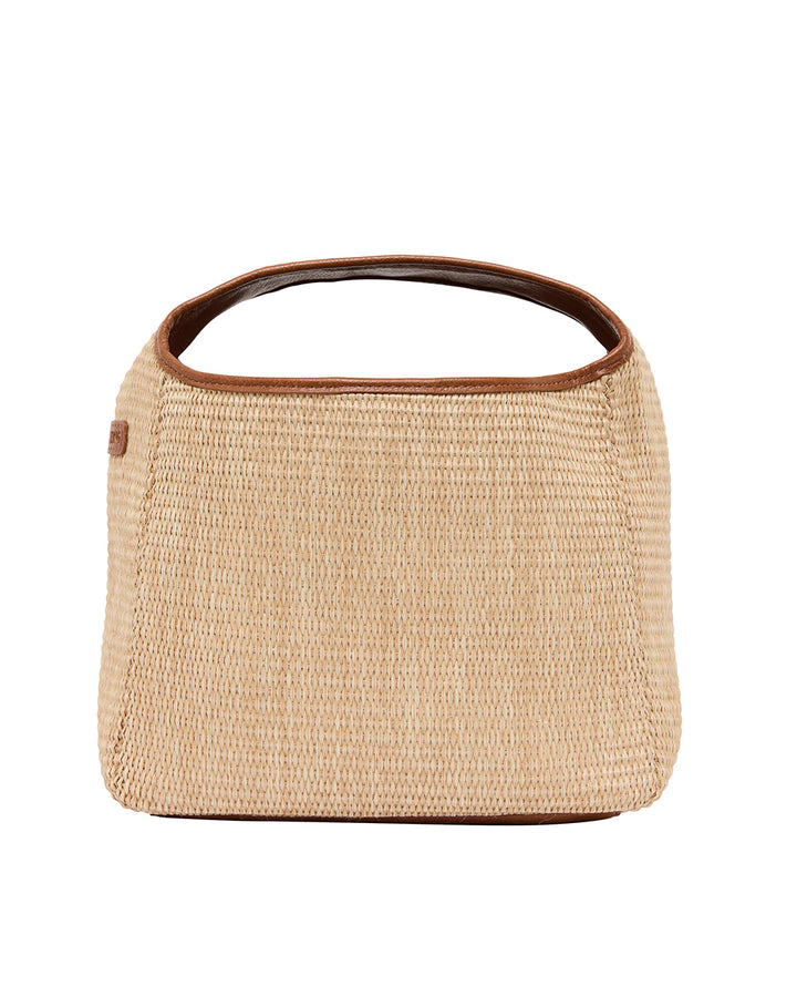 Elms + King | Linton Crossbody Large | Tan / Natural Weave