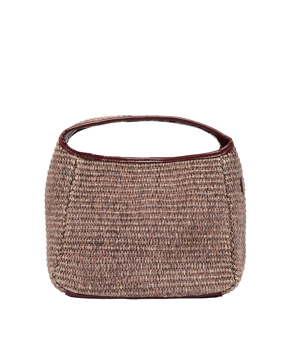 Elms + King | Linton Crossbody Large | Burgundy / Coco Weave