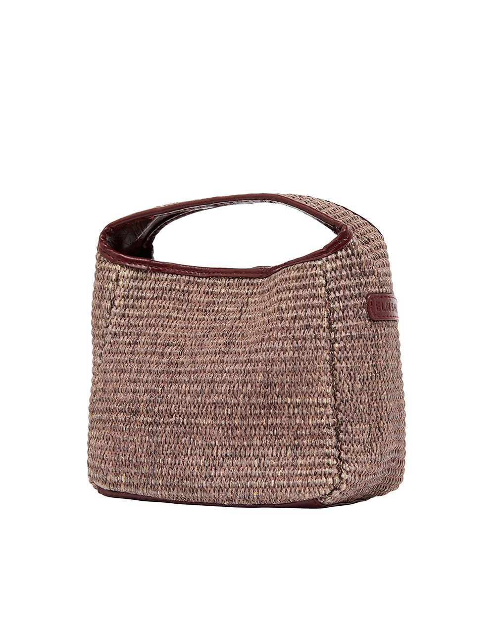 Elms + King | Linton Crossbody | Burgundy / Coco Weave