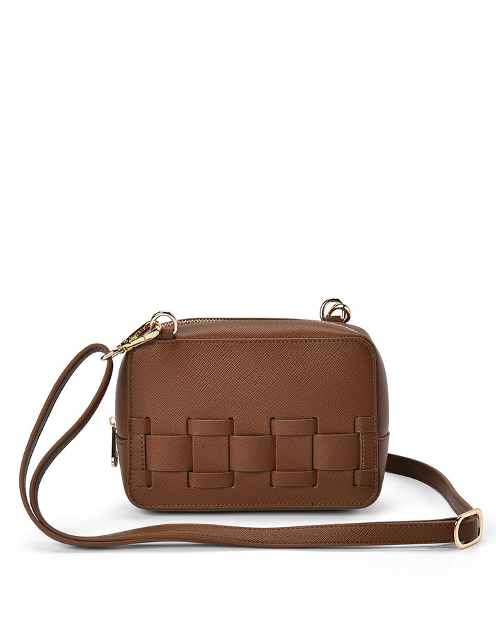 Elms + King | London Crossbody | Tan Saffiano - Dutch Hideout