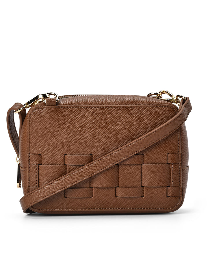 Elms + King | London Crossbody | Tan Saffiano - Dutch Hideout