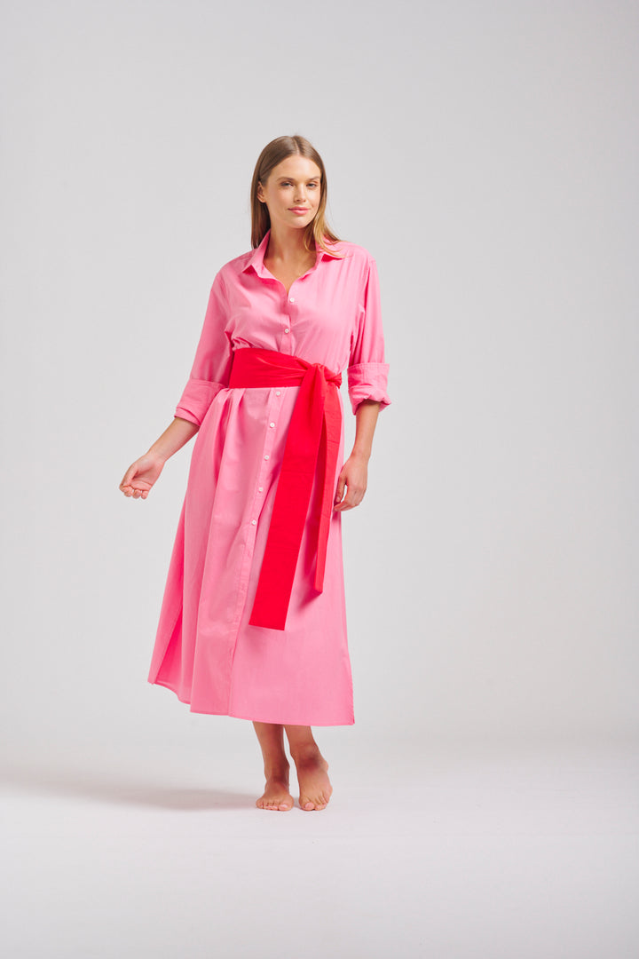 Shirty | Luna Oversized Long Shirtdress | Bubblegum