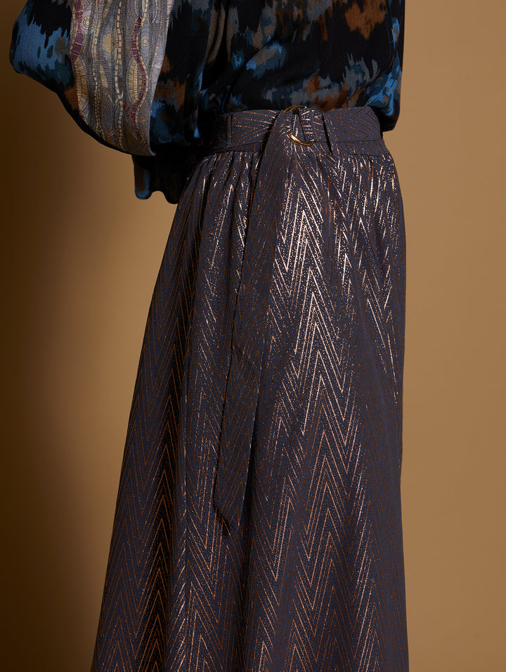Meisie | Midi Skirt | Oxford