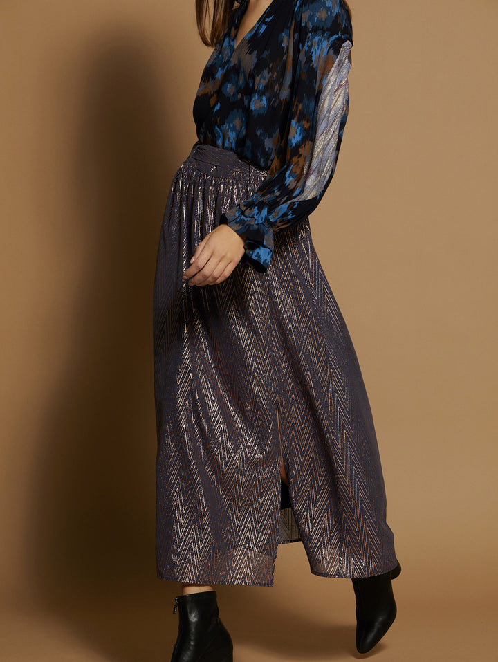 Meisie | Midi Skirt | Oxford