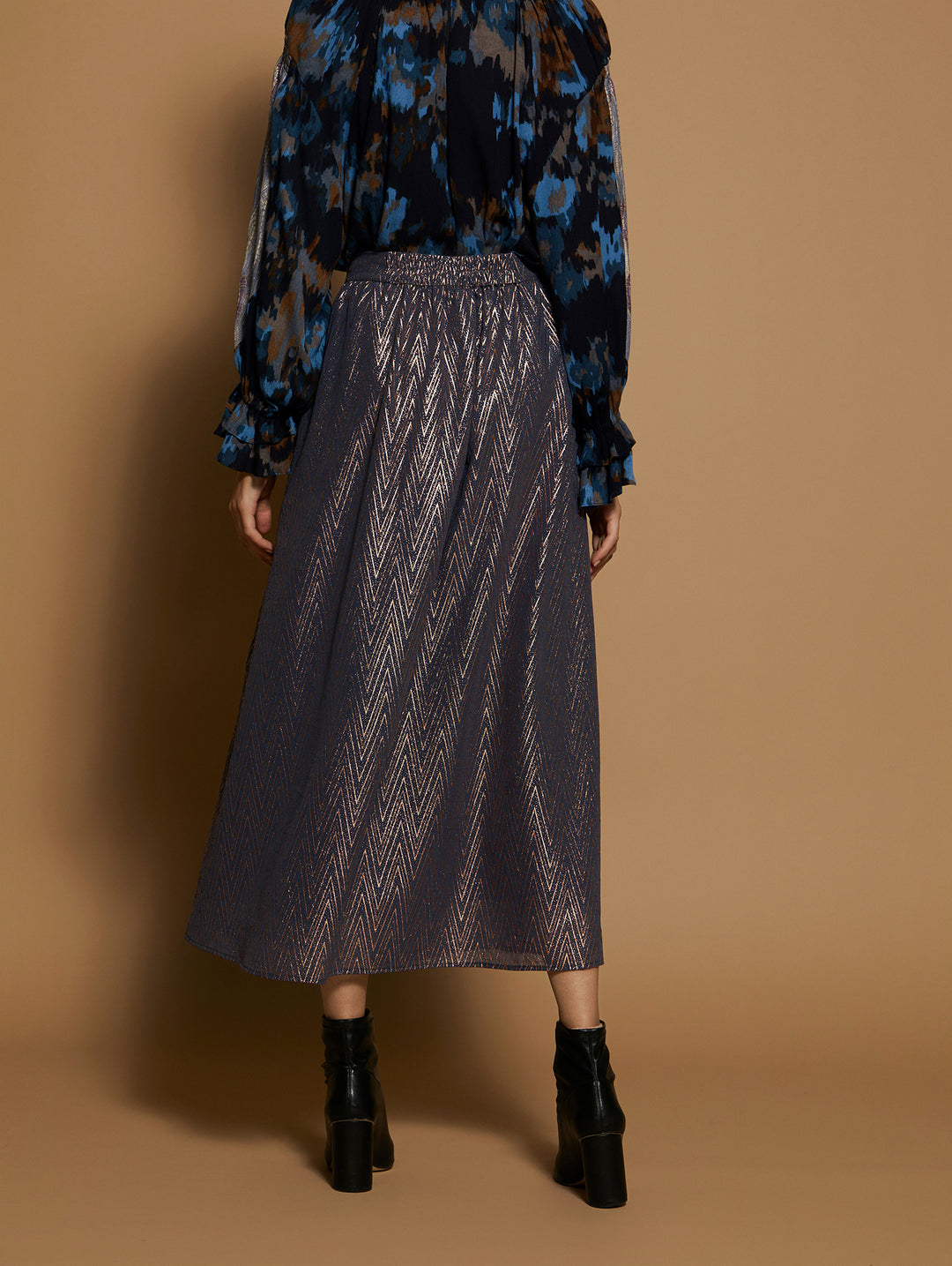 Meisie | Midi Skirt | Oxford