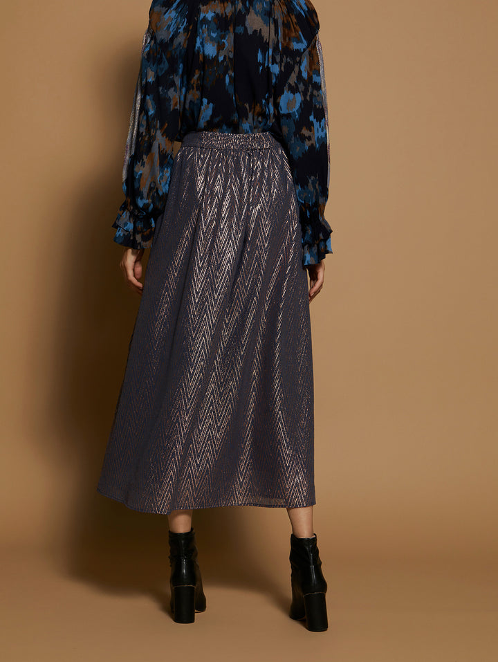Meisie | Midi Skirt | Oxford