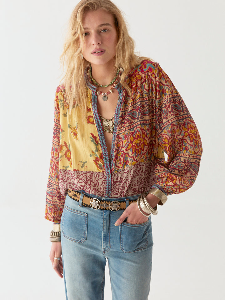 Maison Hotel | Leandra Blouse Mullumbimby Patch | Leandra-Pawo