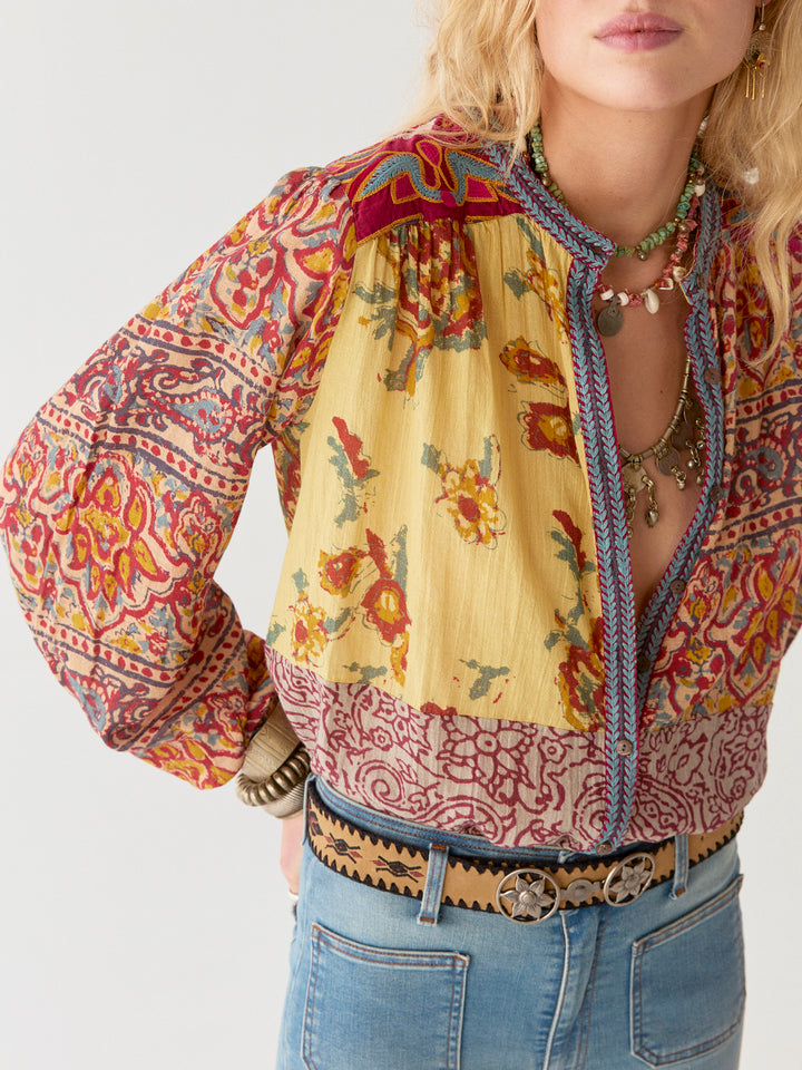 Maison Hotel | Leandra Blouse Mullumbimby Patch | Leandra-Pawo