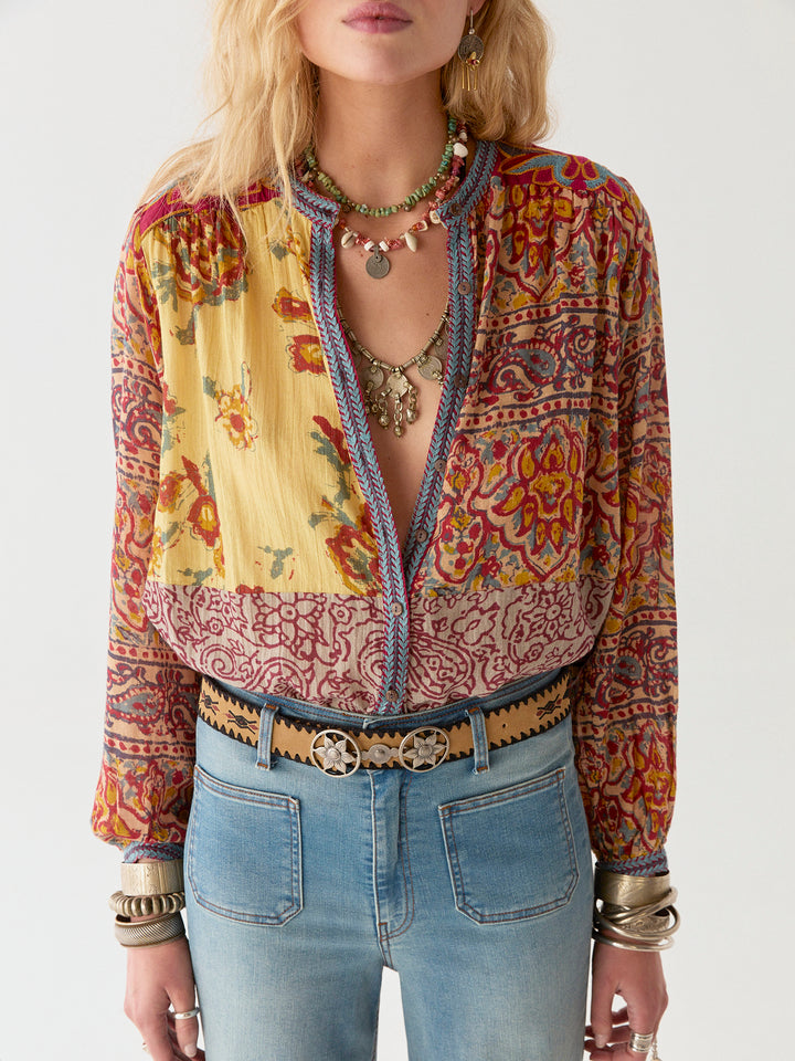 Maison Hotel | Leandra Blouse Mullumbimby Patch | Leandra-Pawo