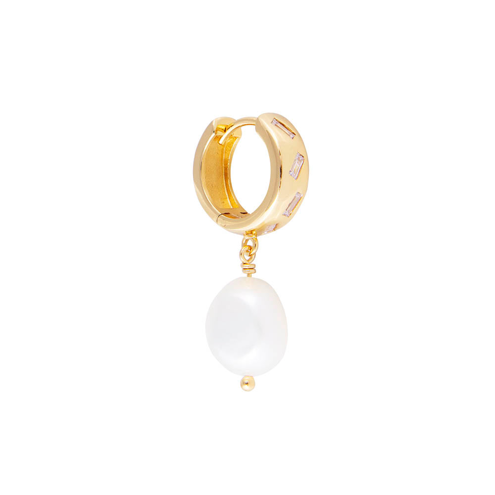 Fairley | Scatter Baguette Pearl Drops