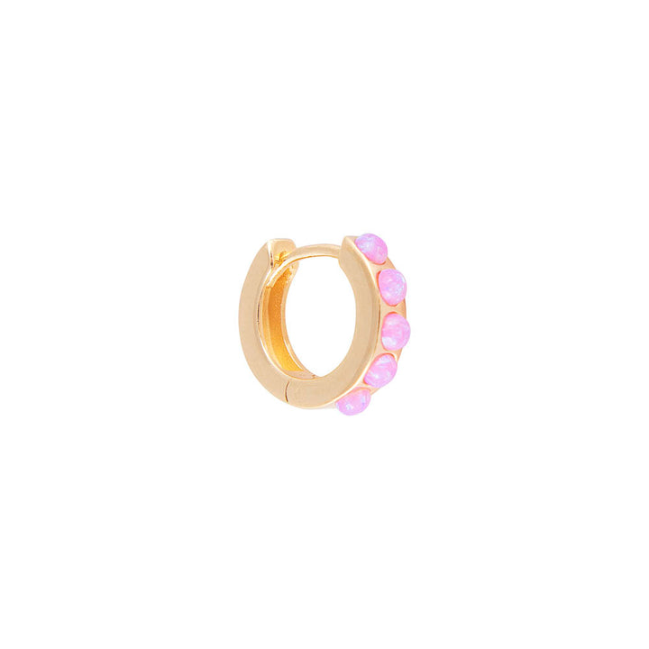 Fairley | Pink Opal Crystal Huggie