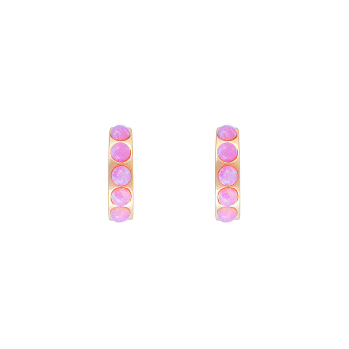 Fairley | Pink Opal Crystal Huggie
