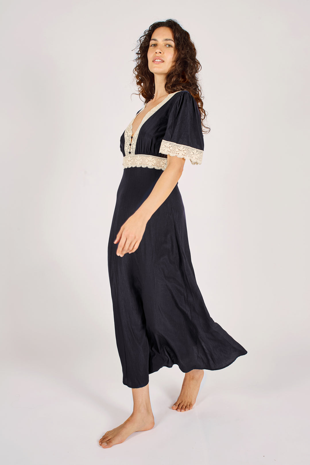Traffic People | Midnight Lace Felicity Dress | Navy