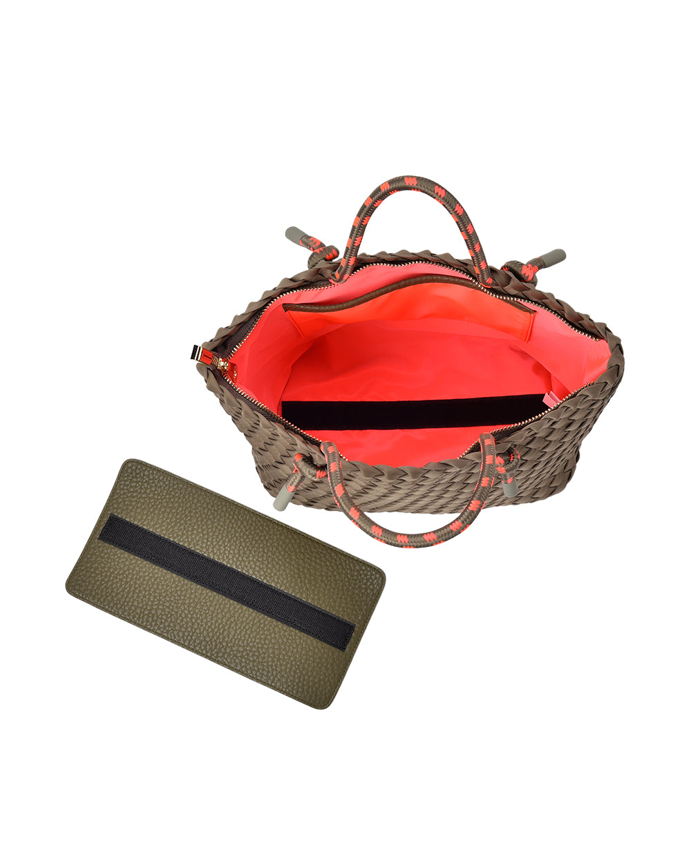 Elms + King | Michigan Tote | Khaki Neo Plait