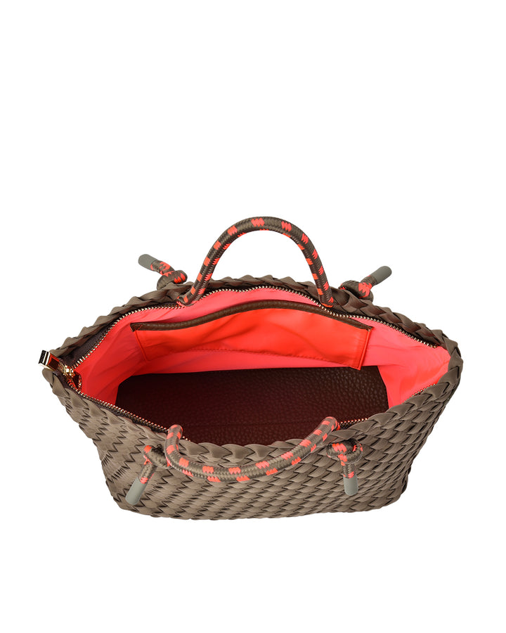 Elms + King | Michigan Tote | Khaki Neo Plait