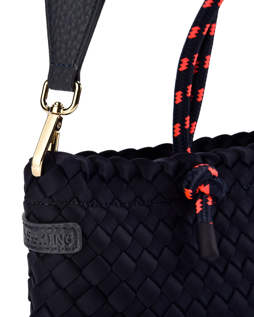 Elms + King | Michigan Tote | Navy Neo Plait