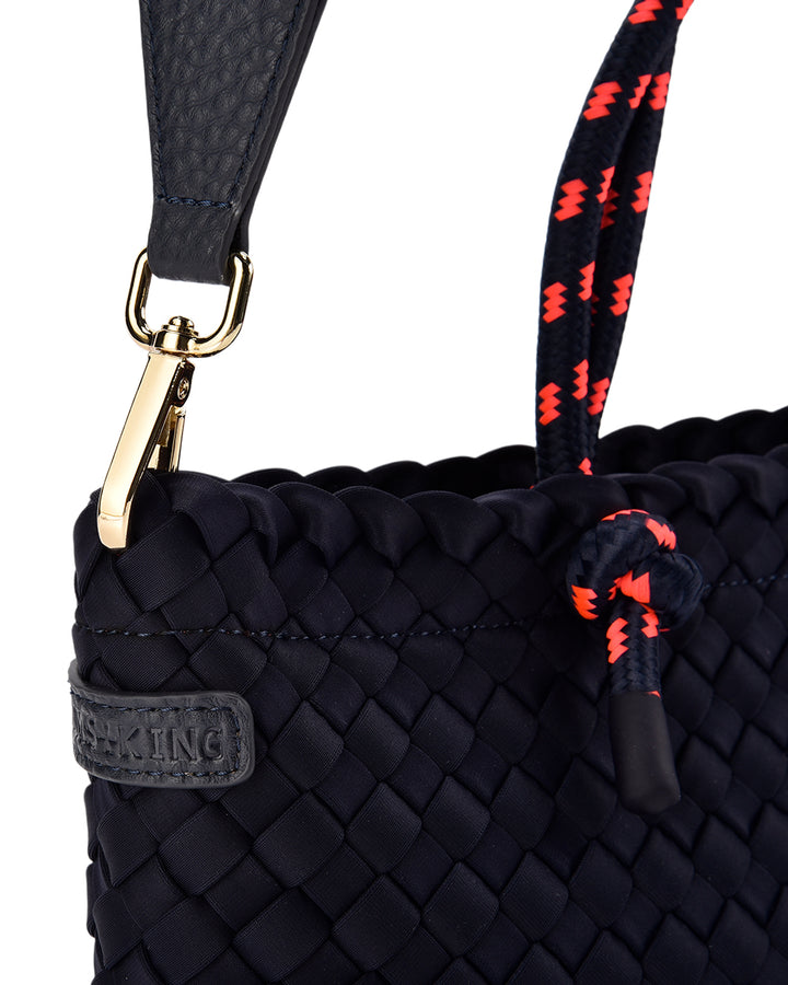 Elms + King | Michigan Tote | Navy Neo Plait
