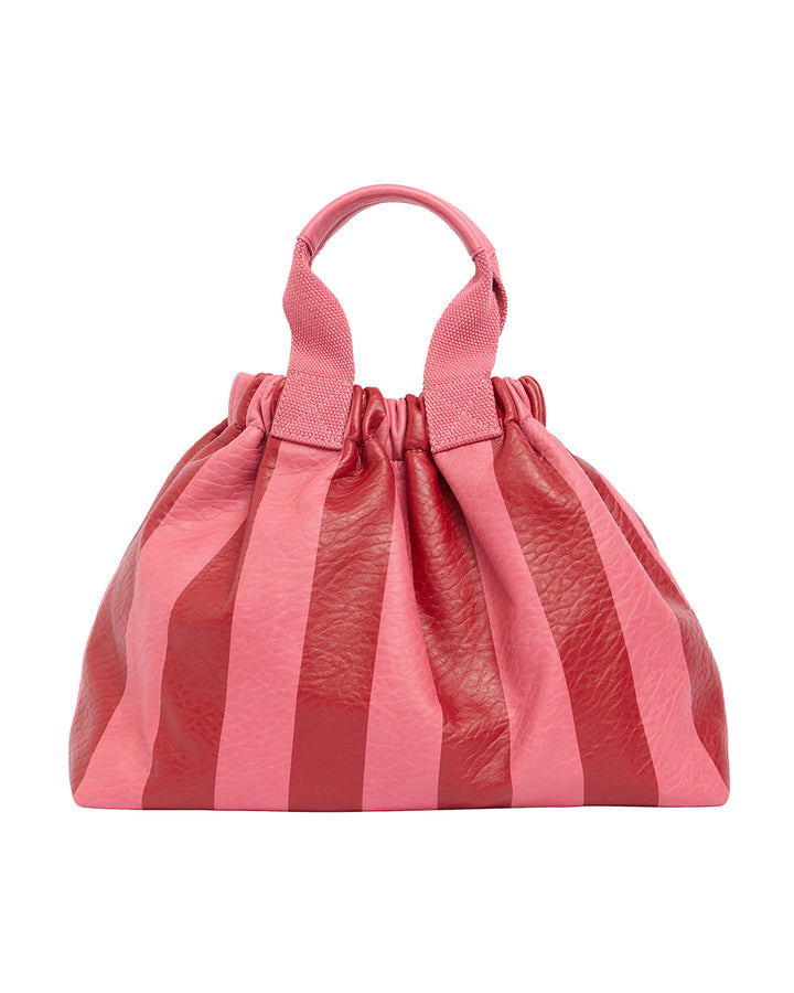 Elms + King | Montague Tote | Burgundy Stripe