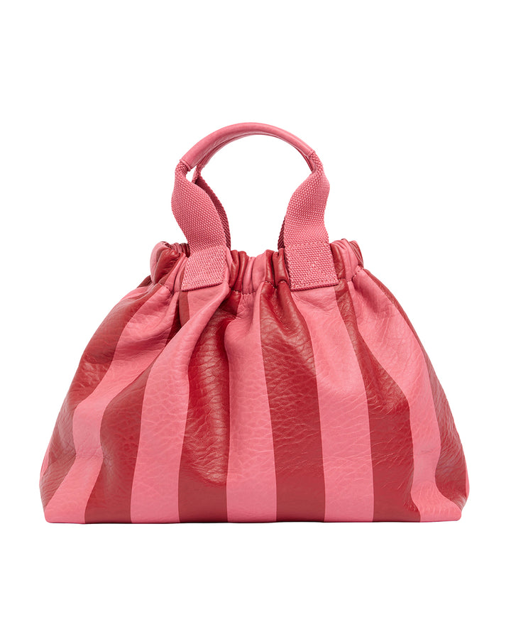 Elms + King | Montague Tote | Burgundy Stripe