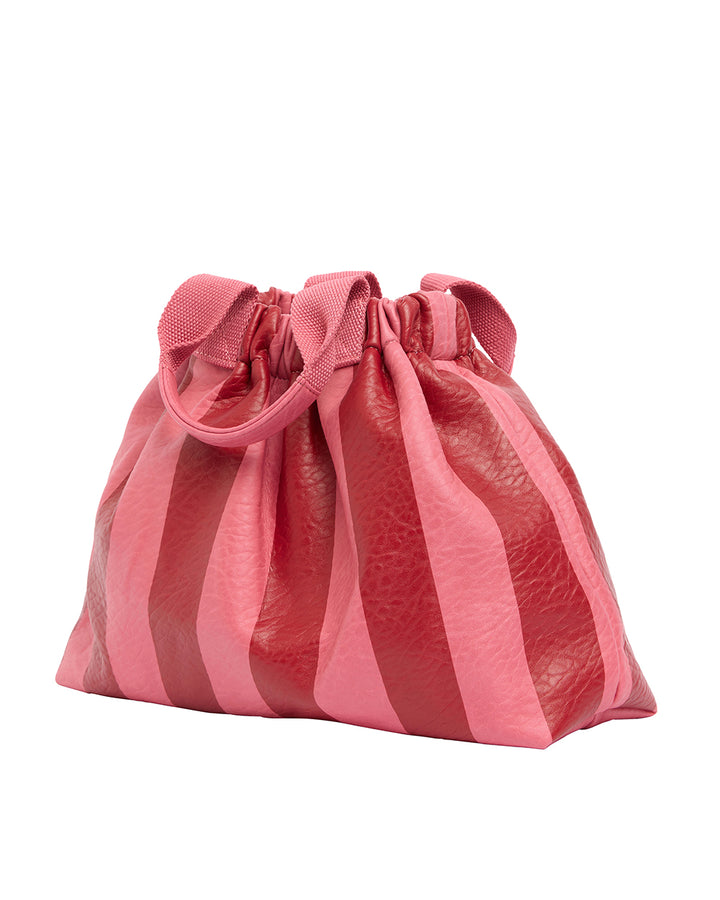 Elms + King | Montague Tote | Burgundy Stripe